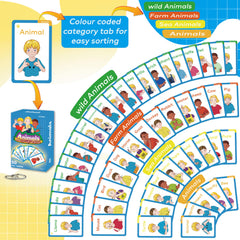 YIYDONG ASL flash cards durable laminated cards stand up to classroom use
