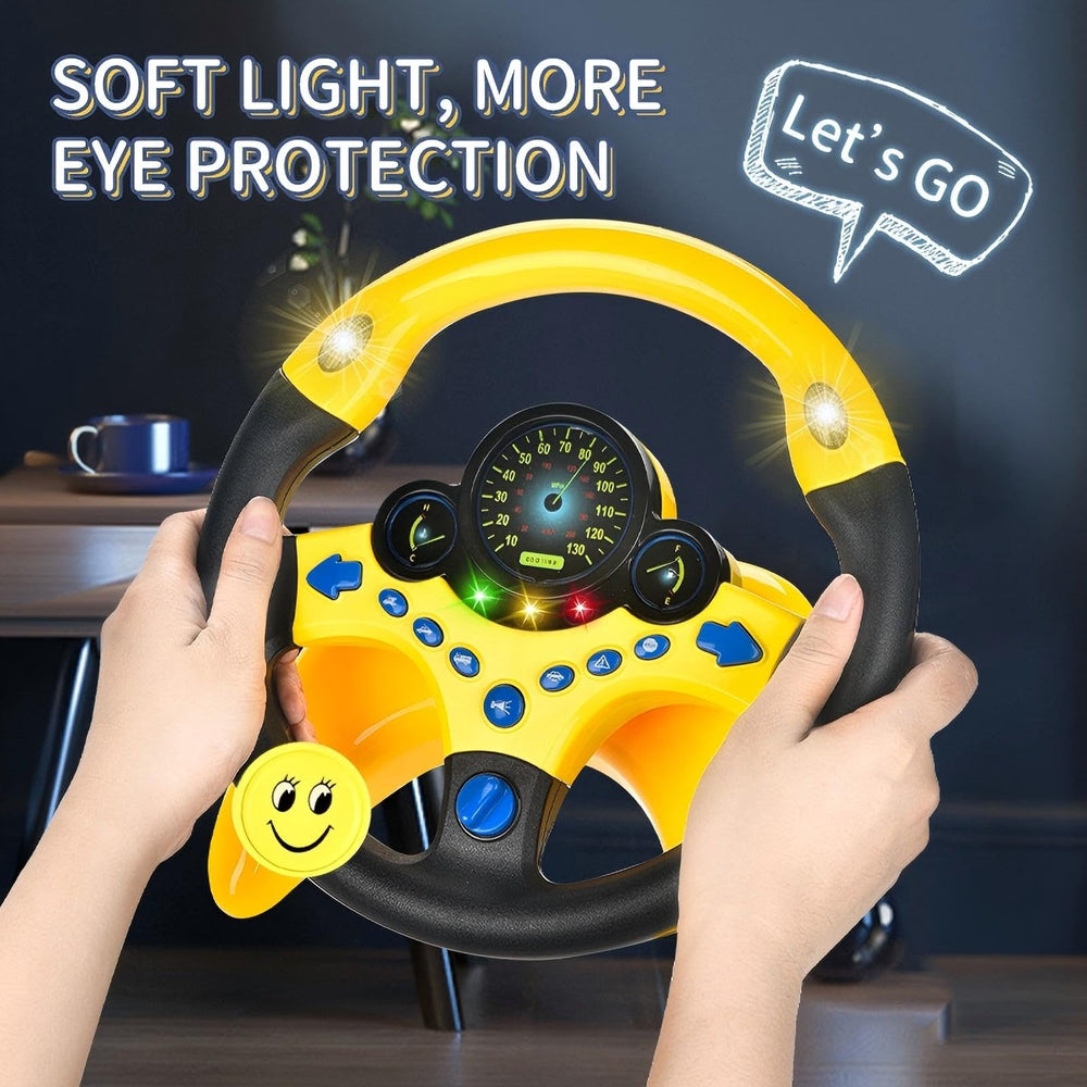 YIYZAOF steering wheel toy buttons for interactive, curious children