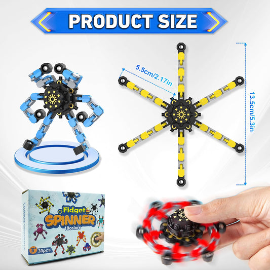 YIZER deformable chain fidget toy offering tactile engagement on the go.