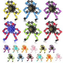 YIZER transformable fidget spinner assembly with adjustable chains for longer spins.