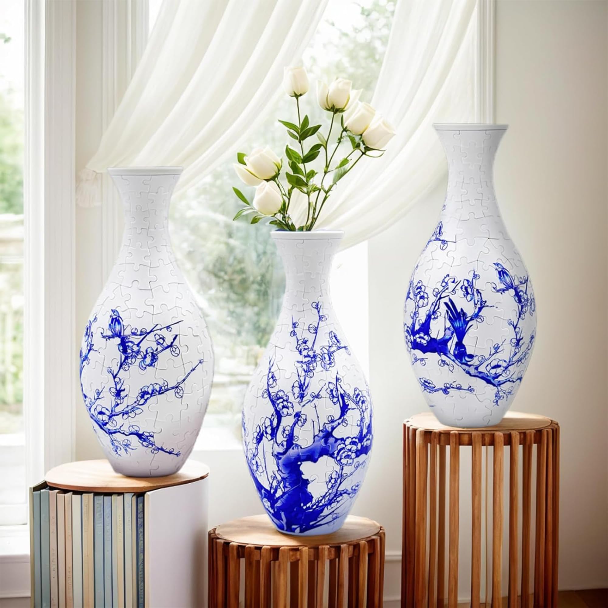 YIZHOR vase with fresh flowers brightens a living room