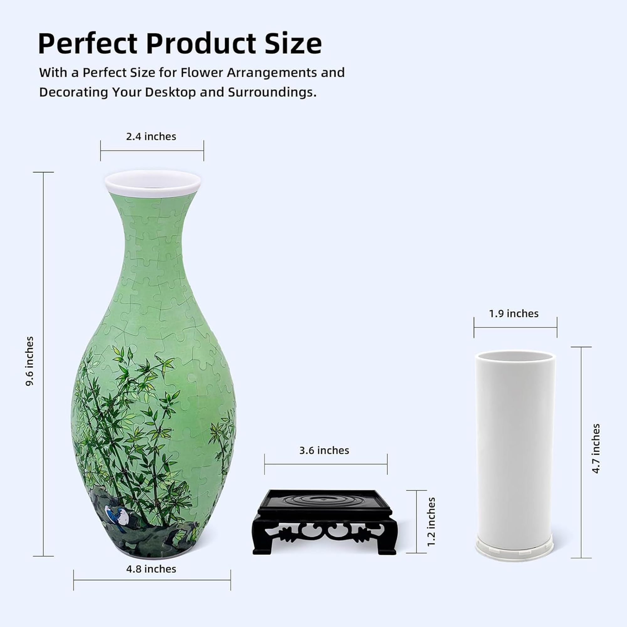 YIZHOR Puzzle Vase adult craft project for mindful downtime and creativity