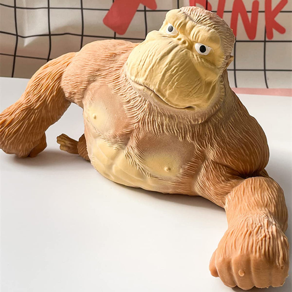 YJHWLF gorilla toy arm-stretch demonstrates high elasticity for satisfying fidgeting and focus during tasks.