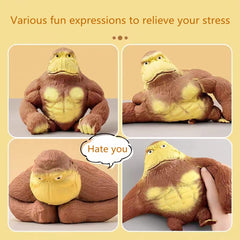 YJHWLF easy-clean gorilla toy wipes clean quickly, keeping your space tidy after play.