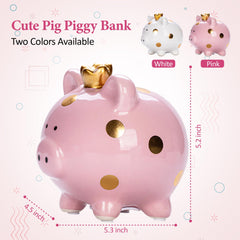 YJNSFT piggy bank with removable bottom plug for easy coin retrieval
