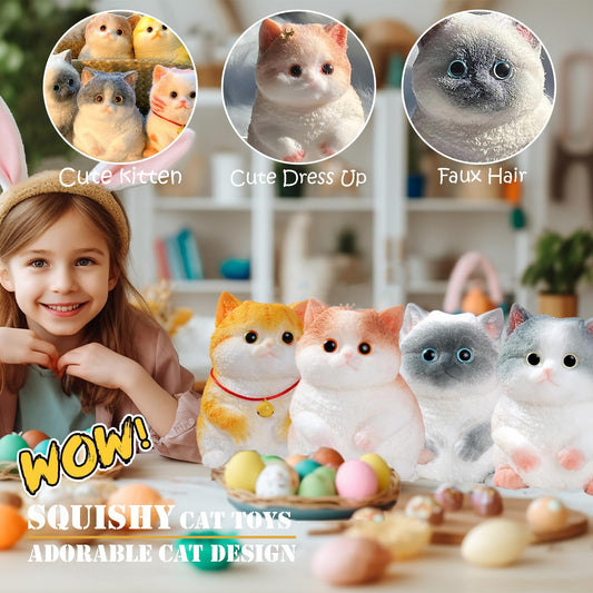 YJPPDD Big Taba Squishy Cat 6-in tall for a satisfying squish and release.