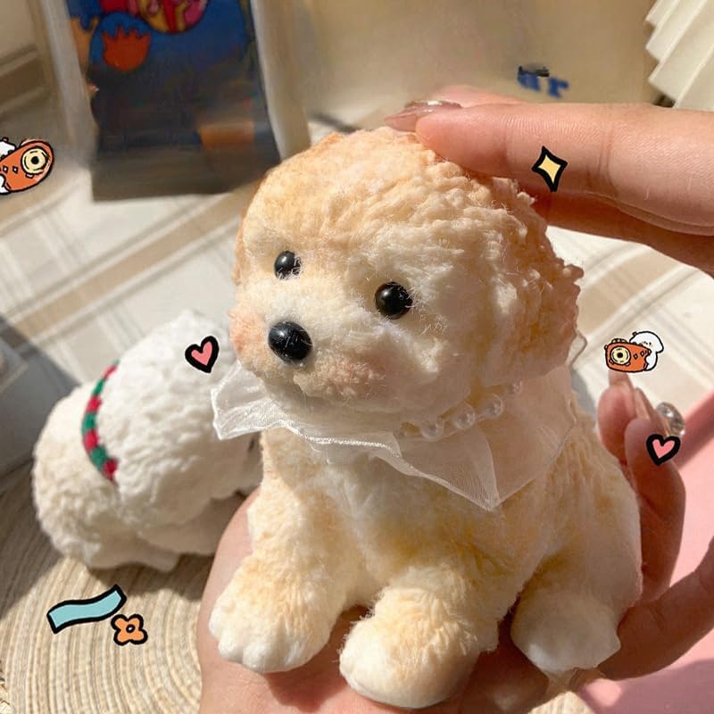 YJPPDD Big Taba Squishy Dog cream room decor: charming toy for any space.