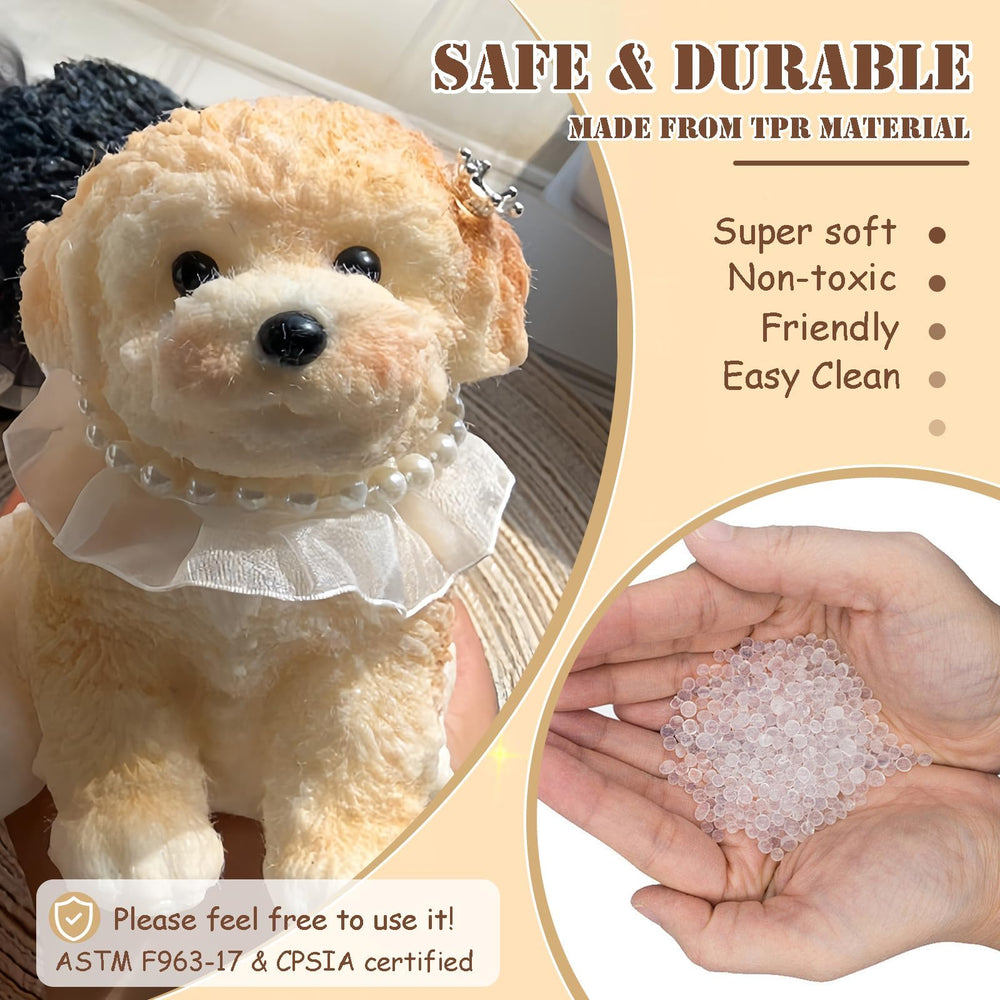 YJPPDD Big Taba Squishy Dog cream soft texture: tactile relaxation during downtime.
