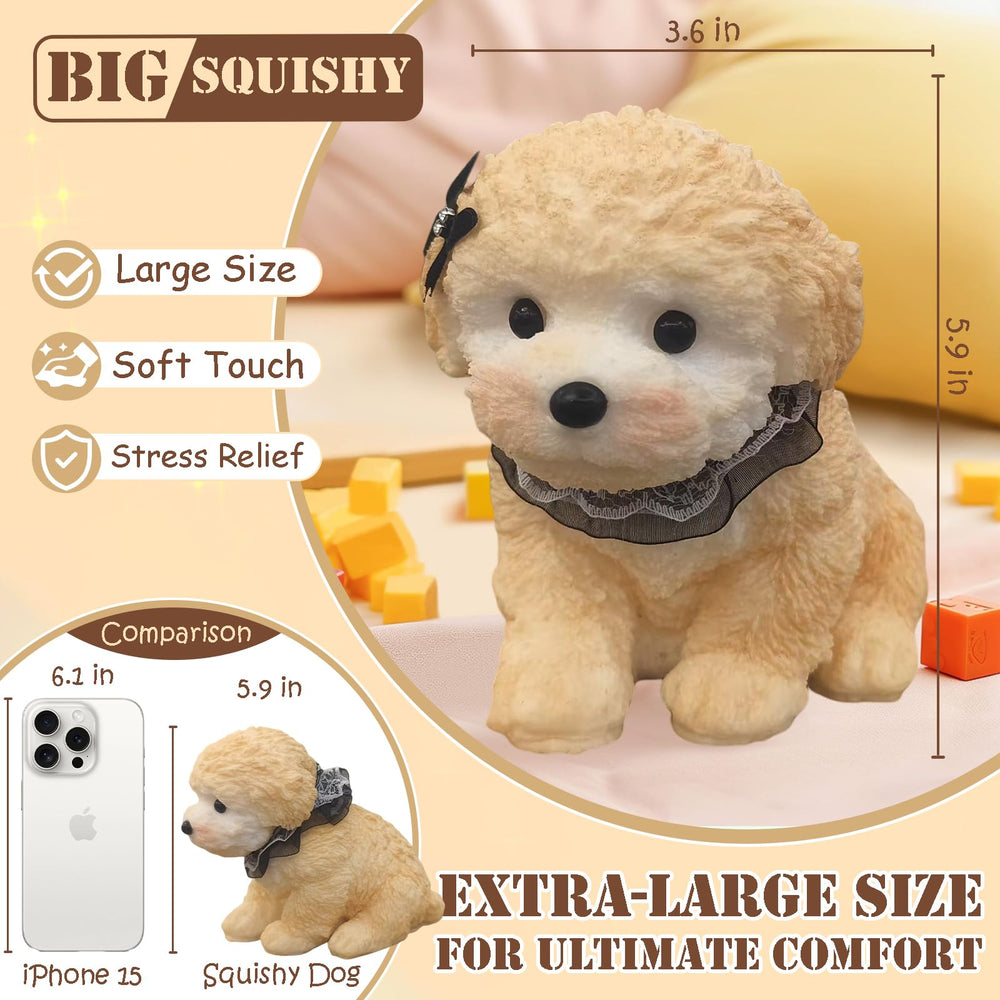 YJPPDD Taba Dog Squishy close-up texture highlights durable elastic material
