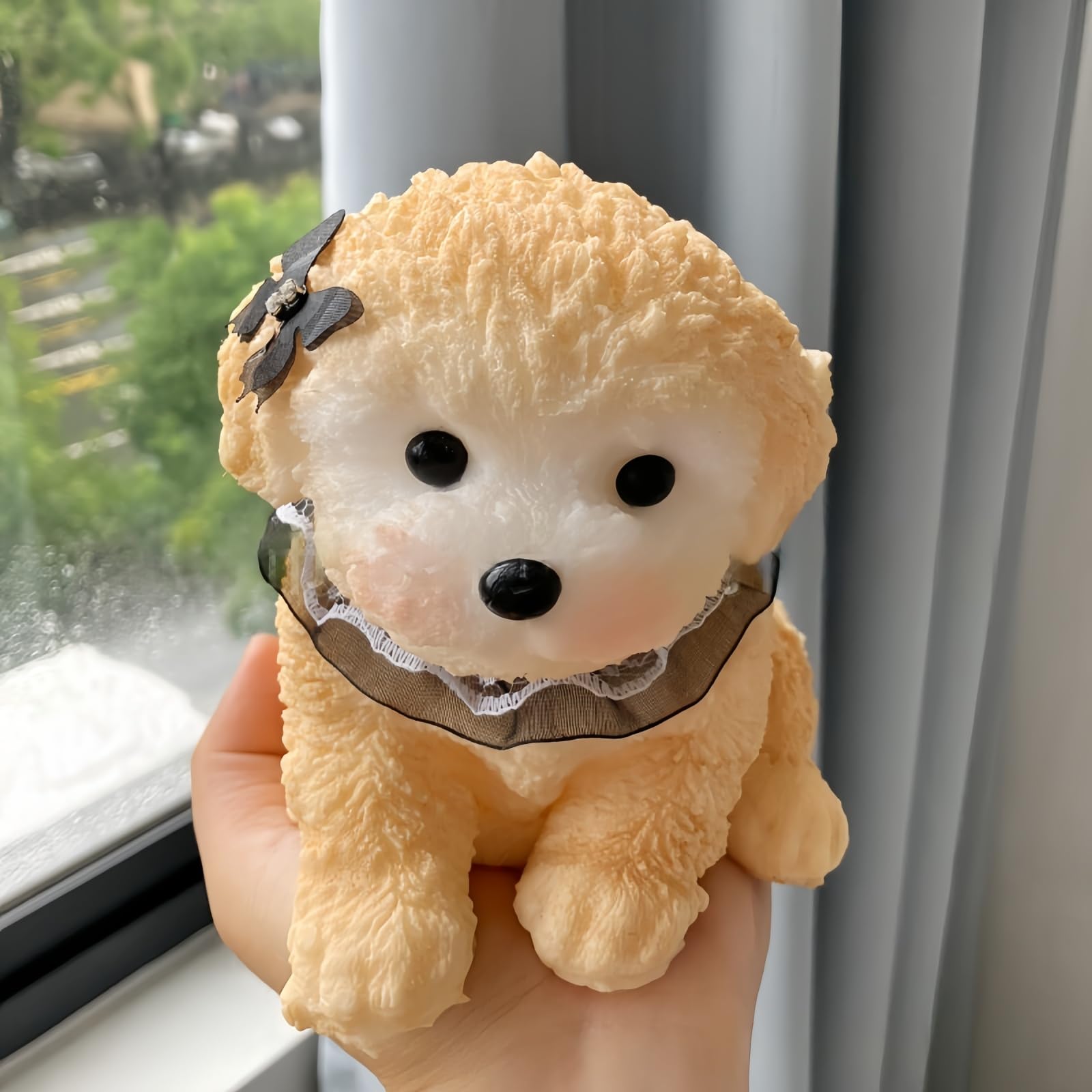 YJPPDD Taba Dog Squishy front view shows soft, comforting squeeze