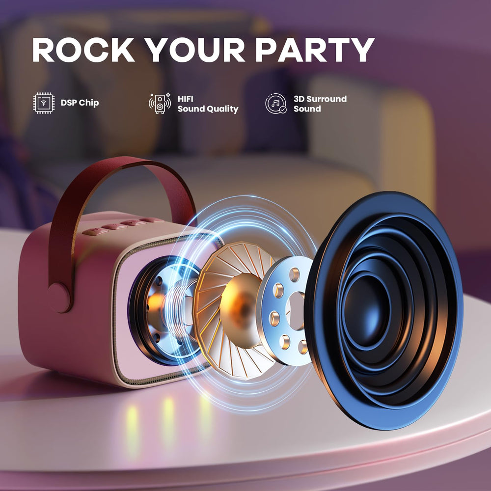 YLL portable Bluetooth speaker travels easily for on-the-go singing sessions