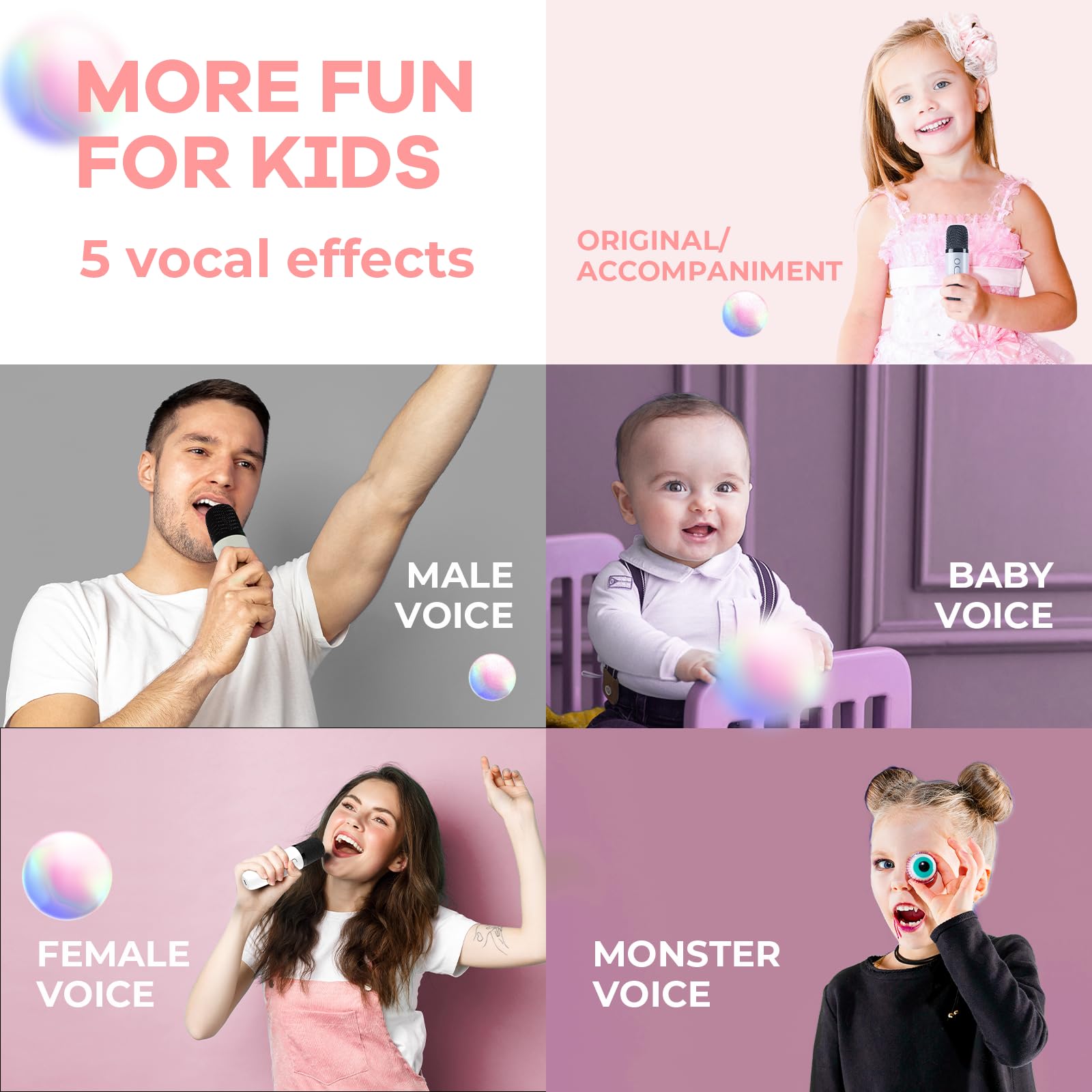 YLL Mini Karaoke Machine packaging showcases gift-ready, kid-friendly design.