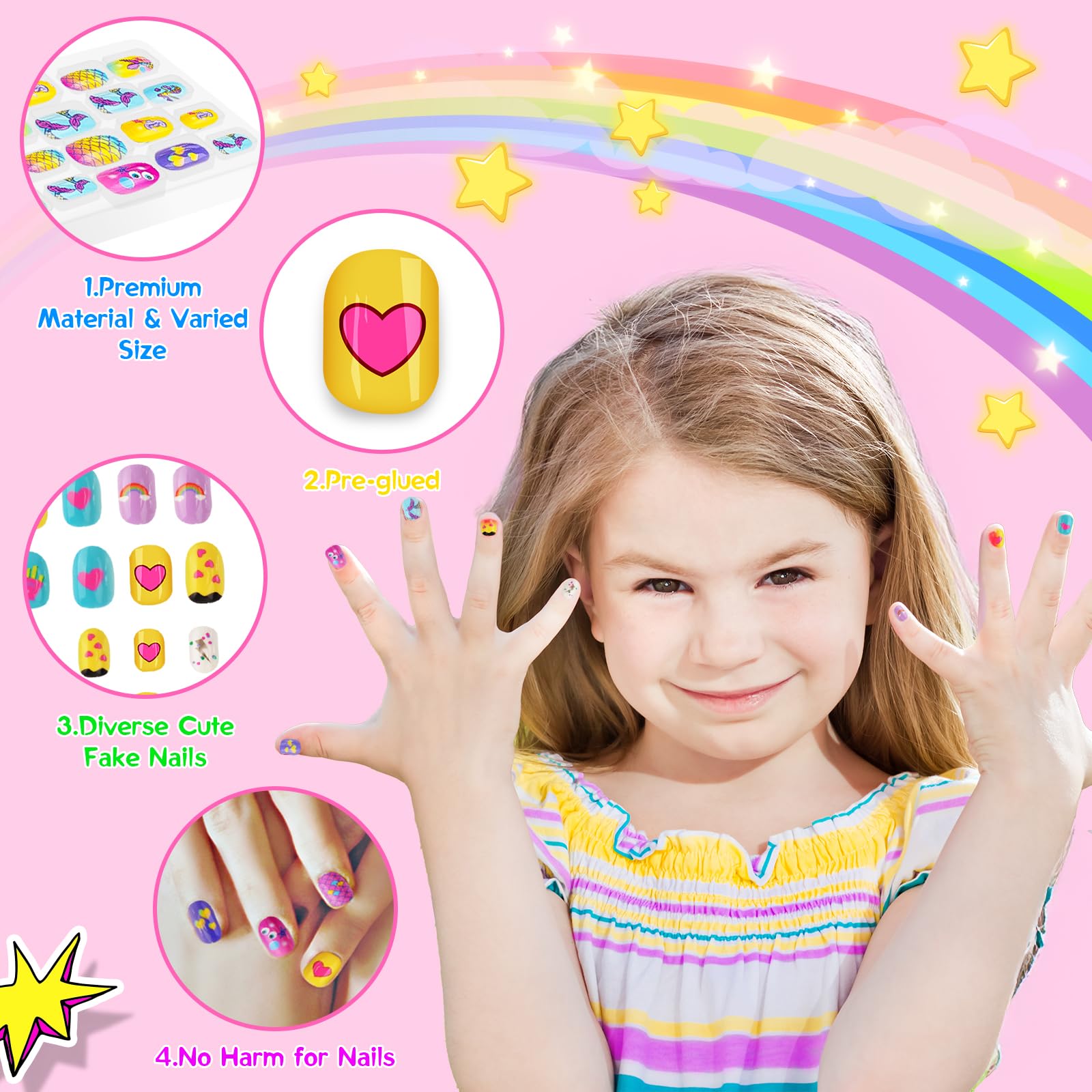 Ylovetoys all-in-one nail dryer organizer designed for safe, quick drying during playtime.