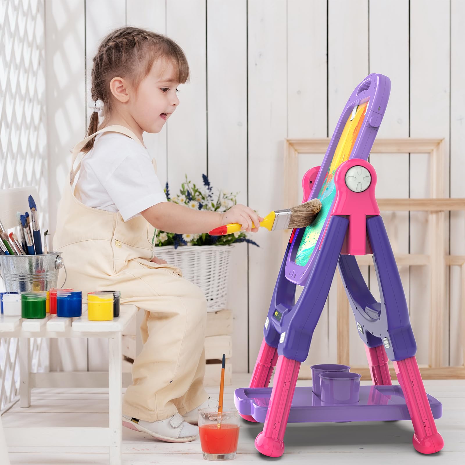 Ylovetoys 360-degree rotation expands painting and drawing options