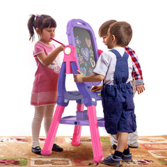 Ylovetoys adjustable-height easel supports growing artists safely