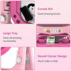 Ylovetoys rotatable drawing board lets kids paint from any angle during play.