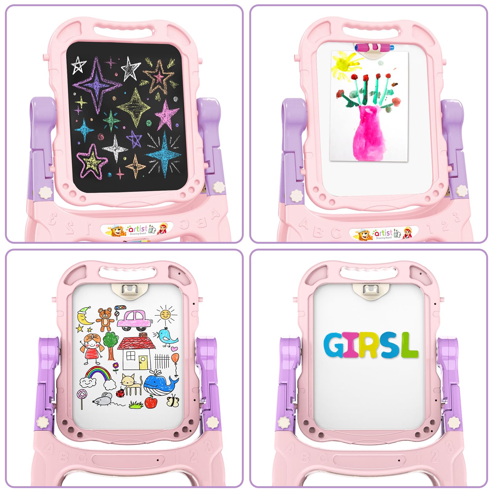 Ylovetoys safe PP material and rounded corners ensure kid safety.