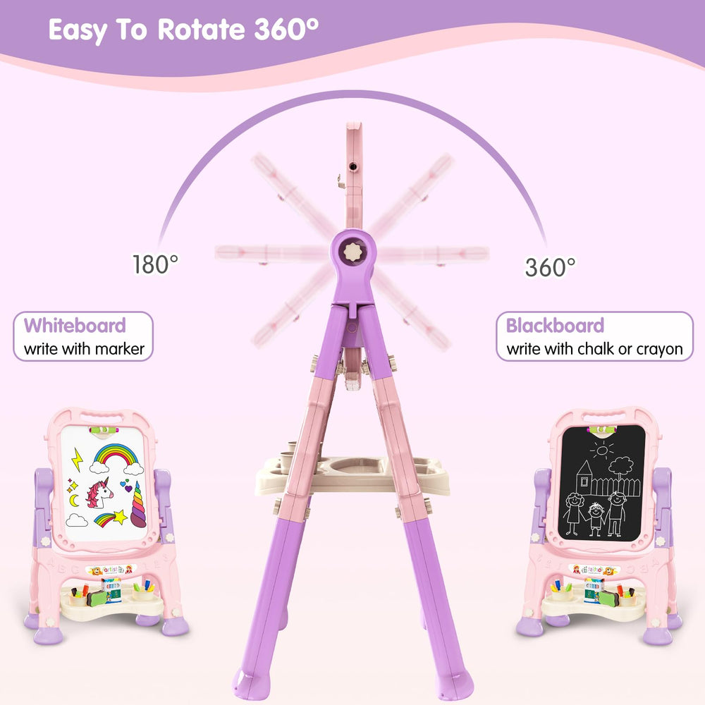 Ylovetoys tabletop easel option for outdoor painting sessions.