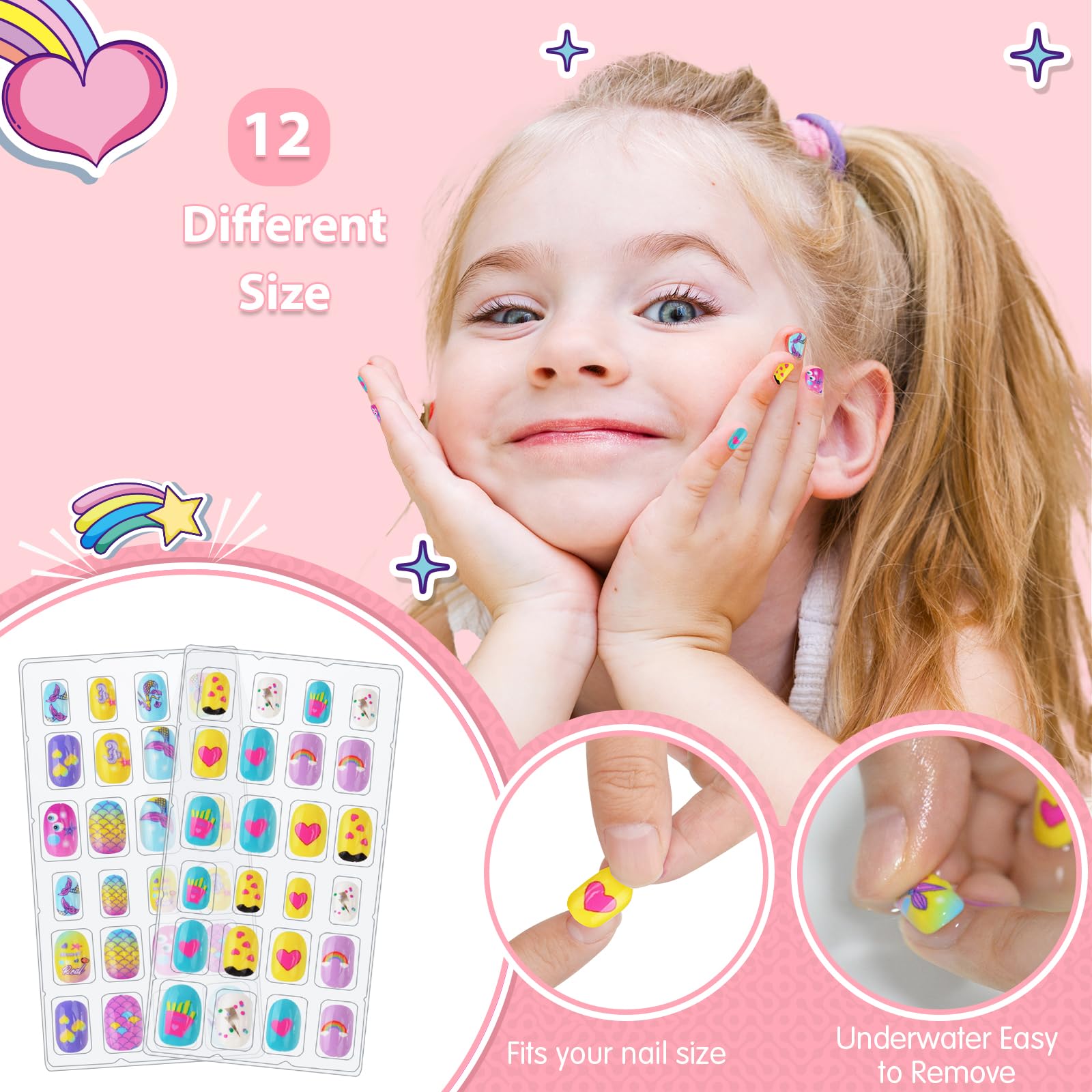 Ylovetoys five-color non-toxic polish offers bold palettes for creative nail art