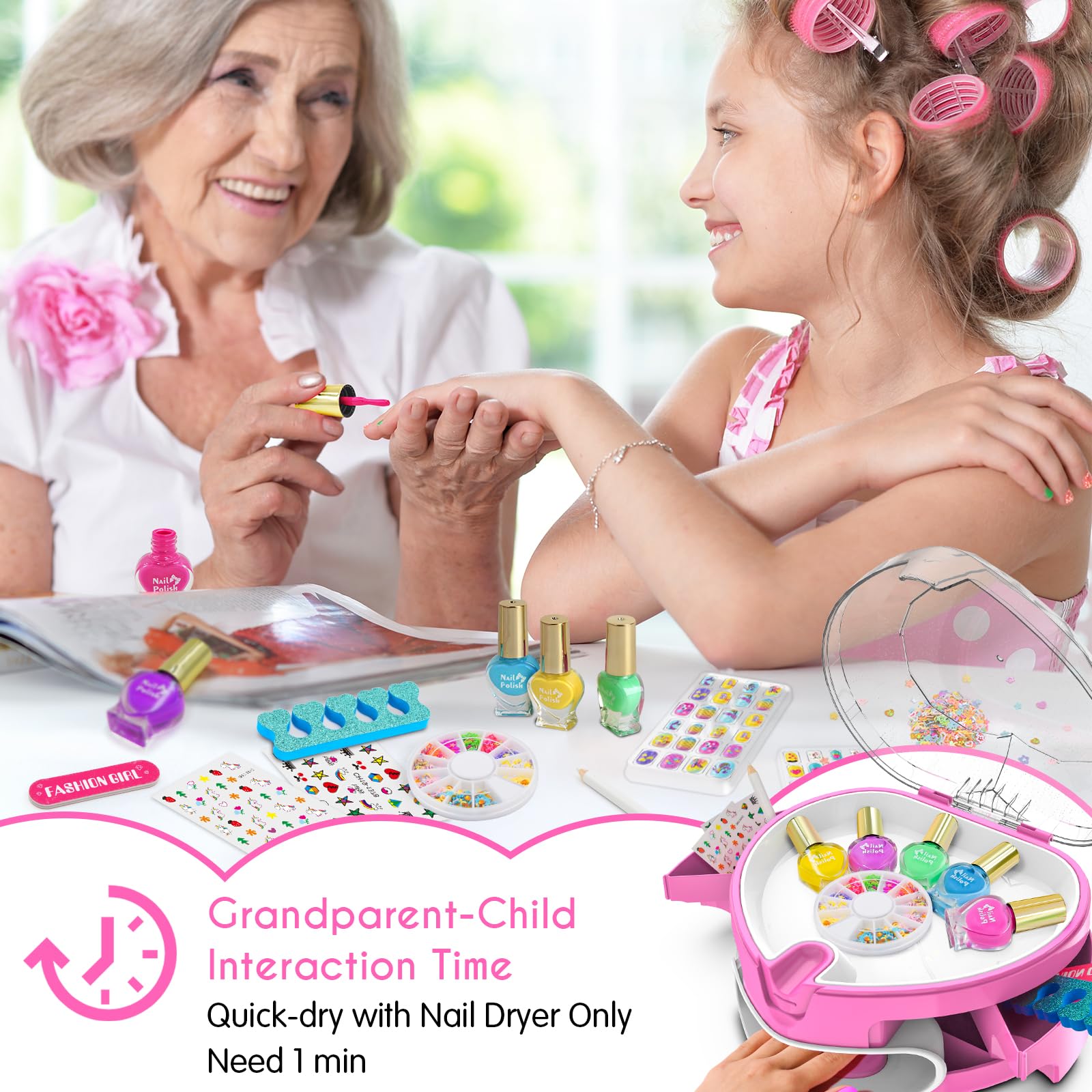 Ylovetoys playdate-ready spa party setup for social, creative nail styling.