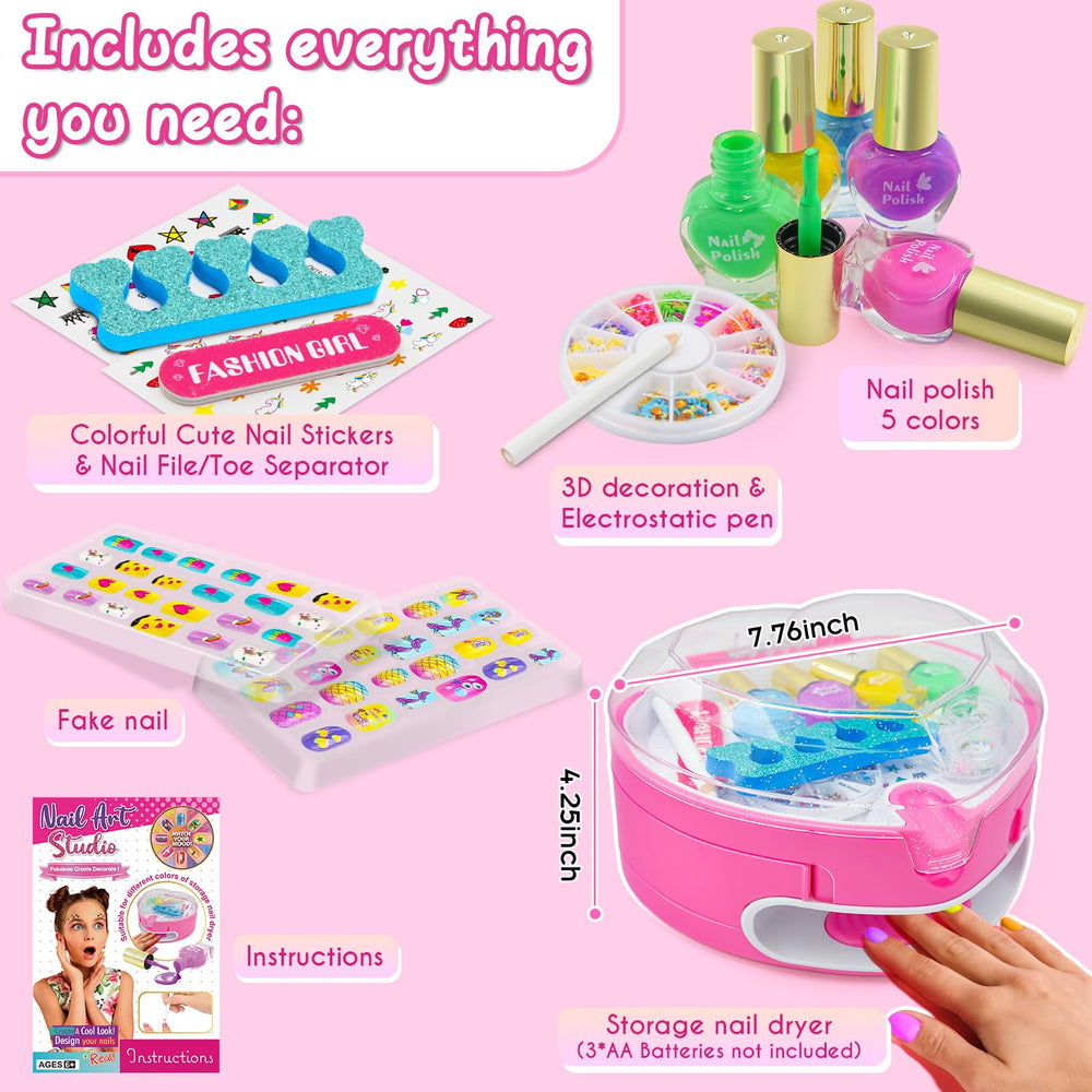 Ylovetoys travel-friendly nail salon set for on-the-go entertainment.