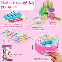 Ylovetoys travel-friendly nail salon set for on-the-go entertainment.