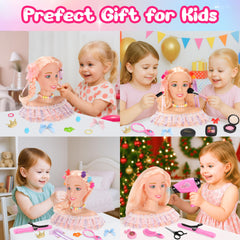 Ylpaprm compact 8-inch doll head designed for little hands and easy play.