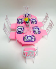YMCtoys miniature purple plates for charming meals in mini homes