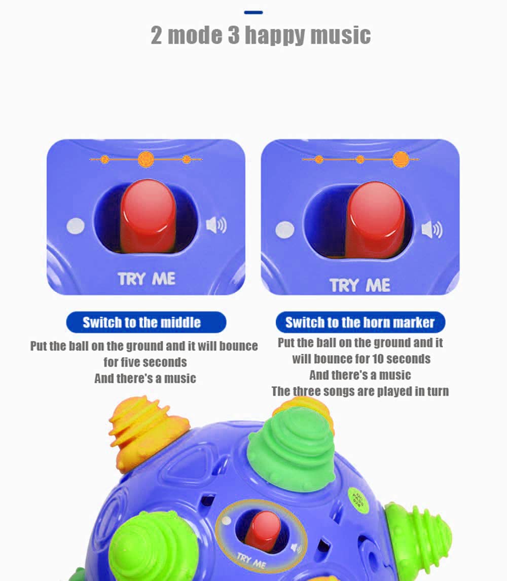 YMDLY Toys Colorful rattle ball helps reach and grasp motor skills.