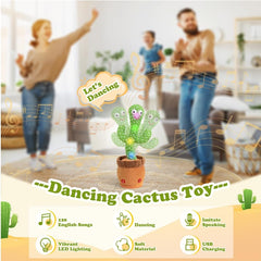YMLTP Dancing Cactus head light flashes for visual fun.