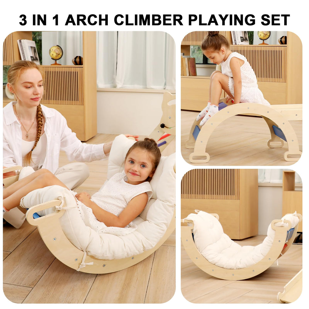 Ymonlia climber ladder mat enhances versatility for forts and routes