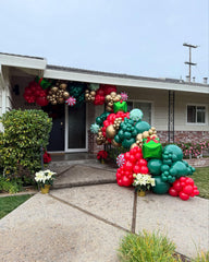 YMSZ glue-dots pack in use, secure garland and balloon strings safely.