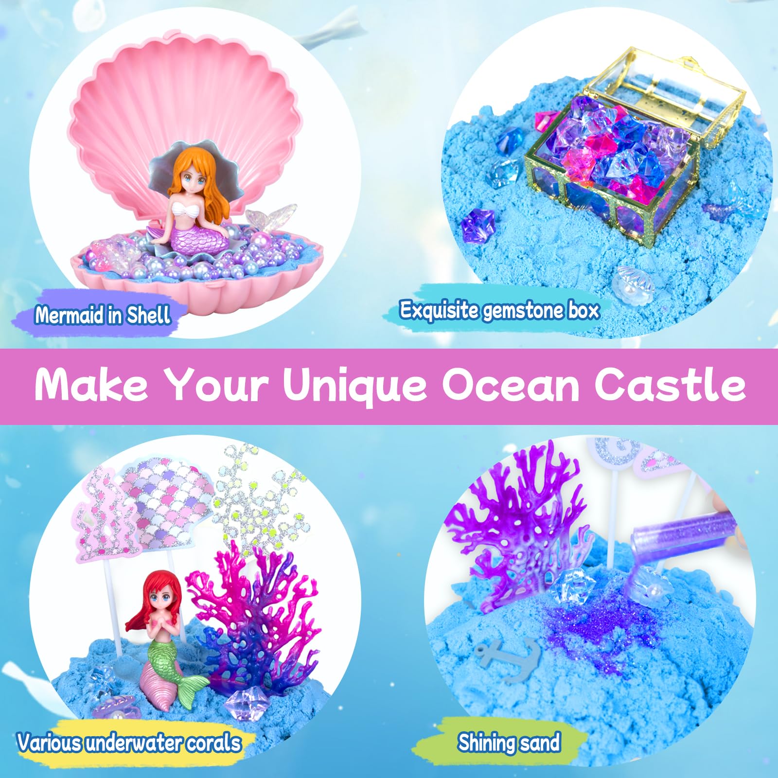 Ynanimery Mermaid Sand is soft, reusable, and easy to mold