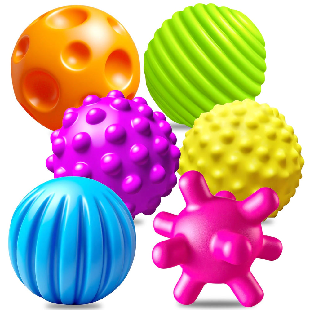 Ynanimery sensory balls in bright colors promoting grasp and color recognition during play