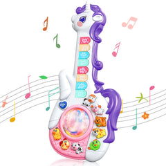 Ynanimery Unicorn Guitar gift packaging makes birthdays easier.