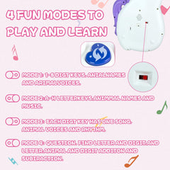 Ynanimery Unicorn Guitar LED lights enhance visual feedback during songs.
