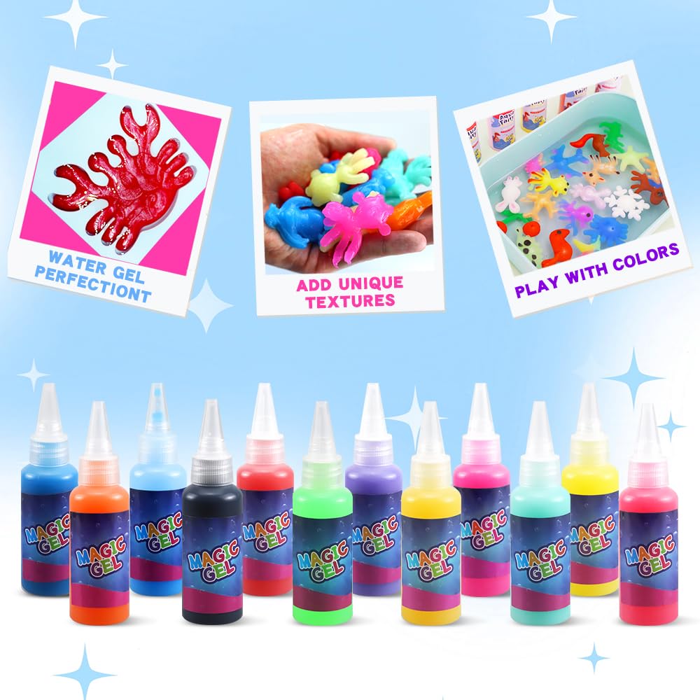 YNIEHNOY 24 color gels for water painting, vibrant DIY elf toys