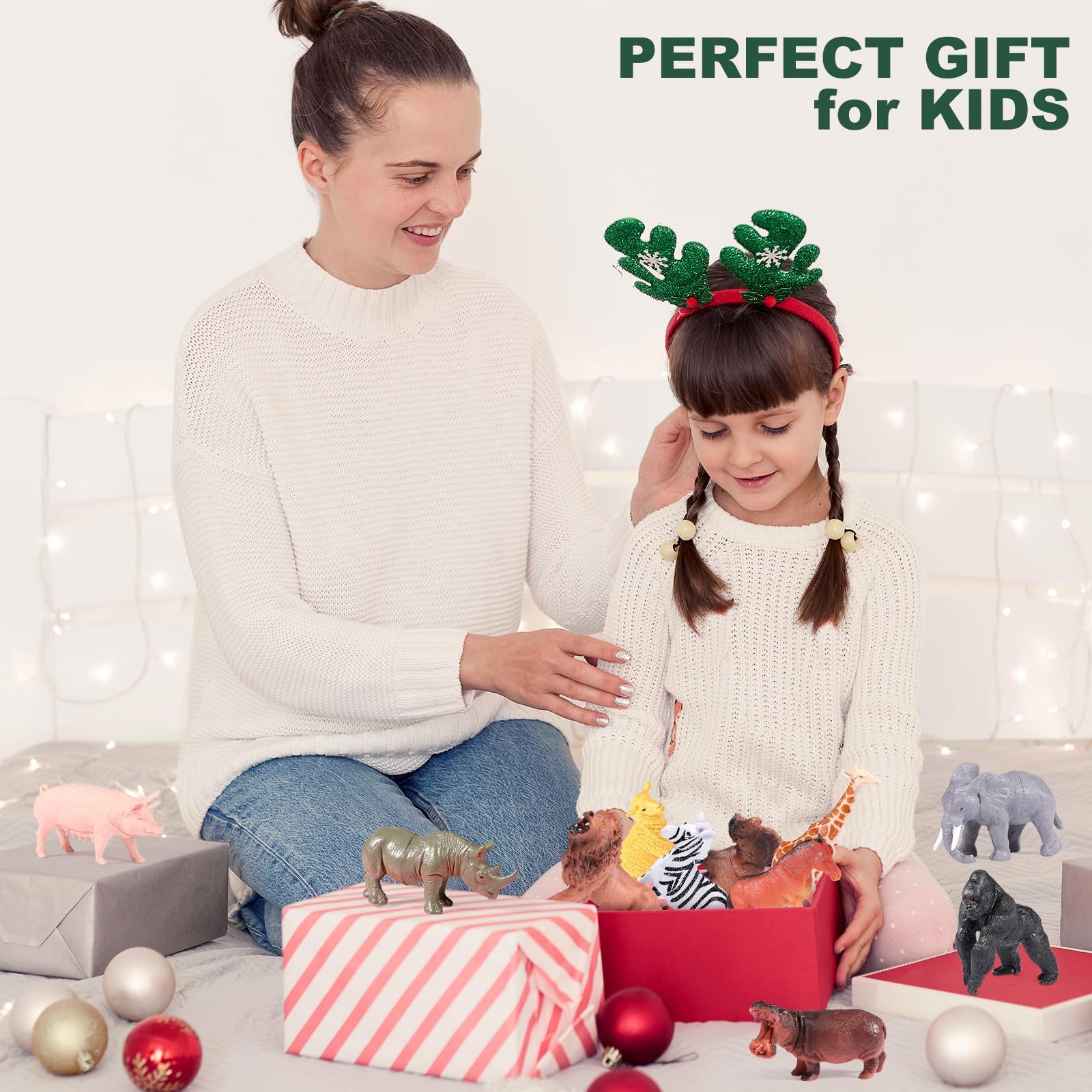 YNNMOMK Panda figurine adds gentle charm to toy sets.