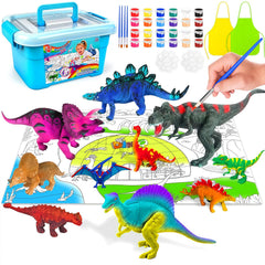 Ynybusi dinosaur painting kit storage box keeps supplies organized for art sessions