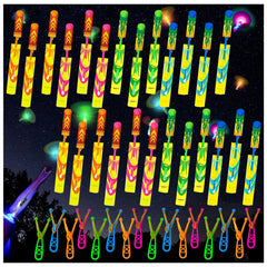 Ynybusi LED slingshot helicopters glow at night for outdoor play