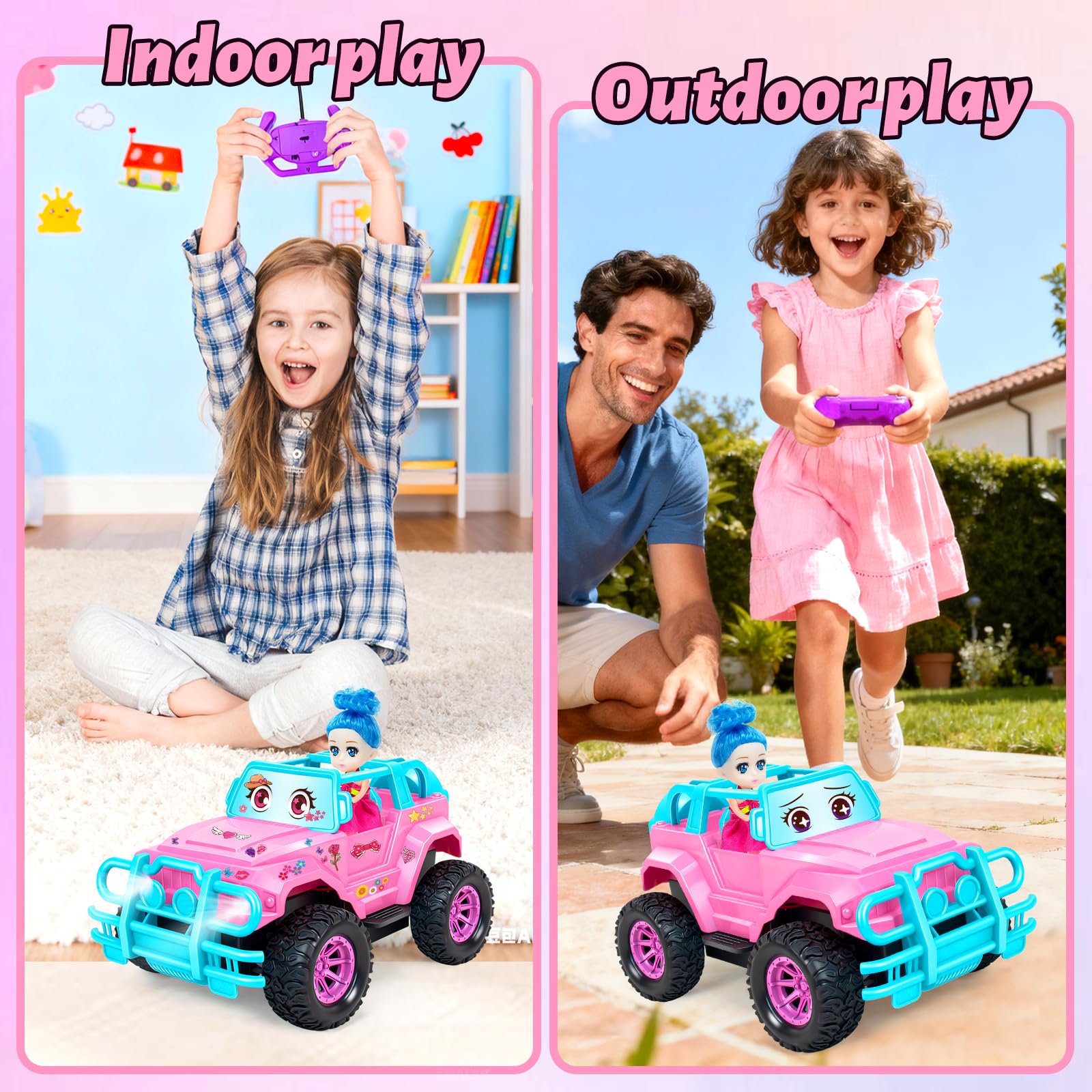 Ynybusi off-road tires provide strong grip on sand, grass, or mud.
