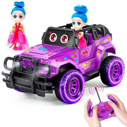 Ynybusi RC monster truck in purple, 1:20 scale, ready for outdoor fun.