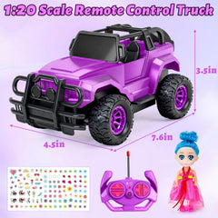 Ynybusi RC truck with front LED headlights for safer night play.