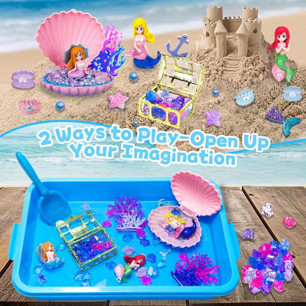 Ynybusi three color magic sand offers tactile exploration and color mixing.