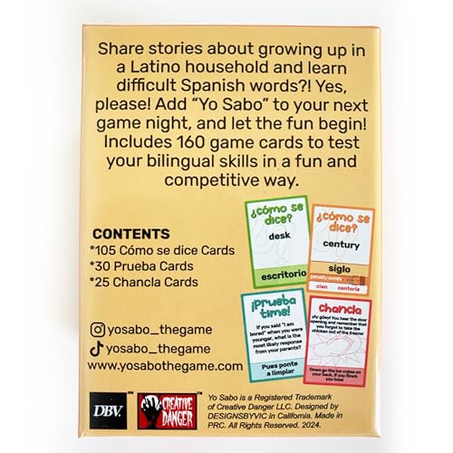 Yo Sabo Edition 1 Chancla cards invite silly challenges that spark laughter and engagement