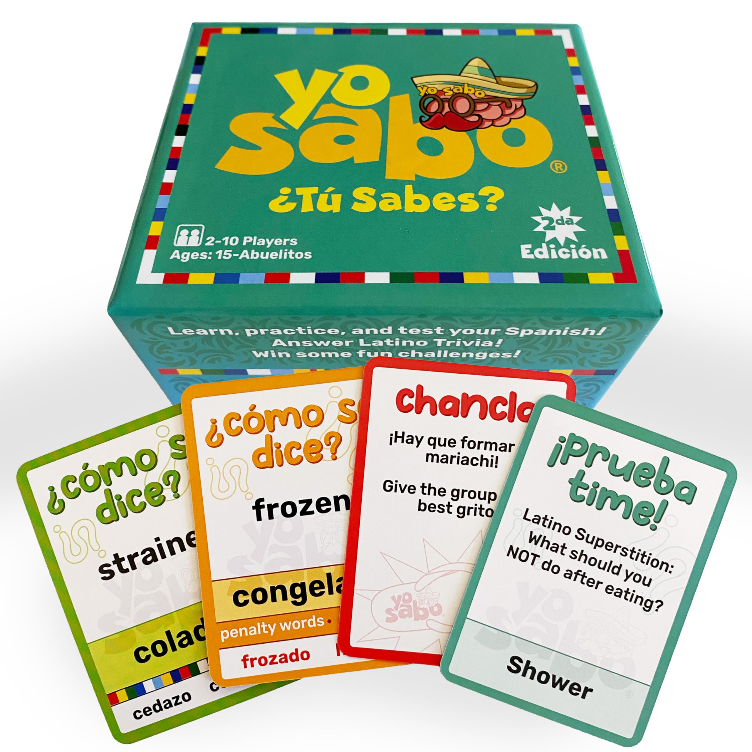 Yo Sabo Edition 2 card game pack with 198 cards for family learning and fun.
