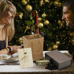 Side view highlights bronze plating and a secure lock for discreet storage.