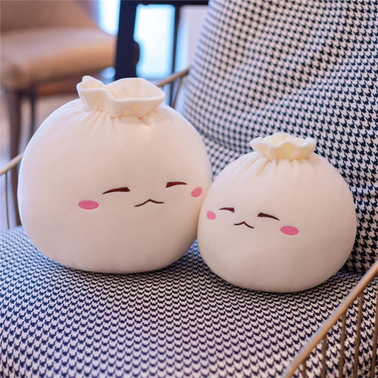 Yoholto Dumpling Plush Pillow side view ideal for couch lounging