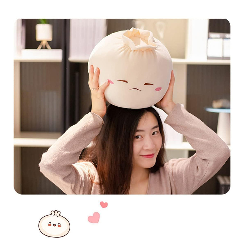 Yoholto Dumpling Plush Pillow size 12-2x9-8-in for larger cuddle