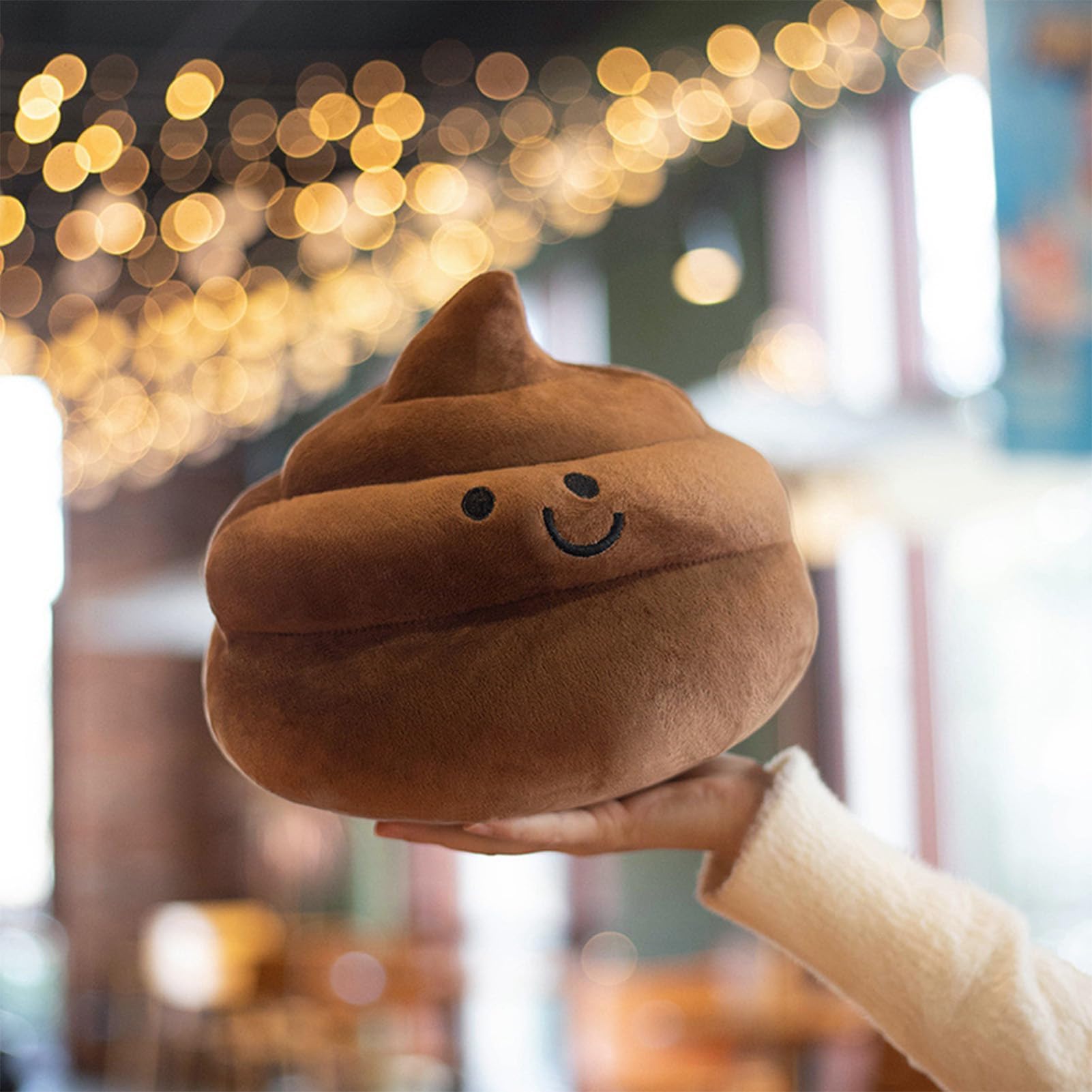 Yoholto Poop Plush Pillow 9-inch size for desks and beds